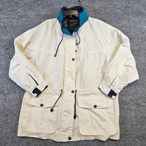 Pacific Trail Mens Jacket Beige Outdoor Lined Heavy Pockets Snaps Zips Size 2x